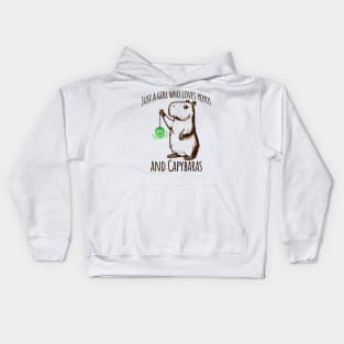 Just A Girl Who Loves YoYos and Capybaras Kids Hoodie